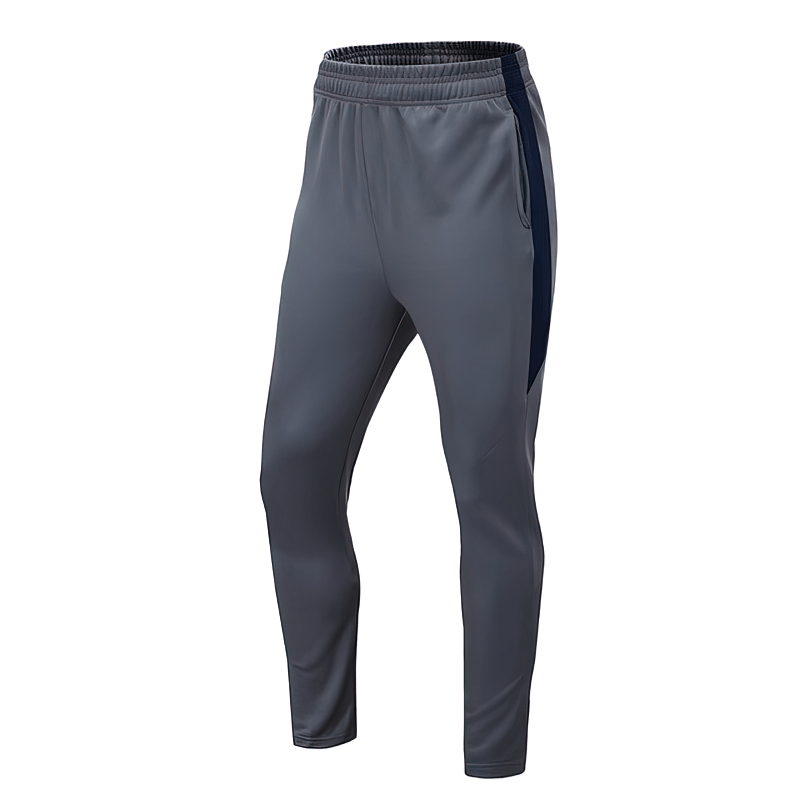 Training Breathable Elastic Men's Running Pants SF1356 in grey with a sleek design, ideal for serious runners seeking comfort and flexibility.